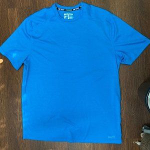 Blue training shirt. Big and Tall.